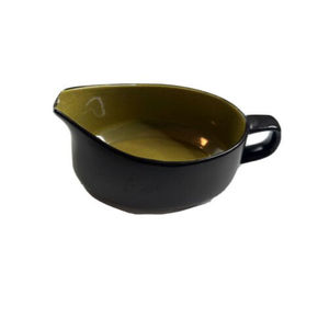 MIKASA Terra Stone Gravy Sauce Boat Brown Yellow Spring Tea Japan R030722